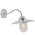 Nordlux Luxembourg Wall Light Steel and Glass Grey | IP54 - Suitable for E27