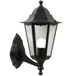 Nordlux Cardiff Up Wall Light Aluminium Black | Suitable for 1x E27