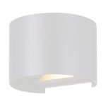 Eglo Wall Light Calpino 3 Aluminium White 2W 420lm - 830 Warm White | IP54