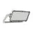 Ledvance LED Floodlight Max Aluminium Grey 600W 77600lm 65x120d - 830 Warm White | IP66 - Asymmetrical