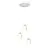 Emibig Pendant Target Steel White | Suitable for 3x E27 - Max 15W