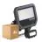 Multipack 4x Ledvance LED Floodlight Aluminium Black 17W 2400lm 100D - 840 Cool White | IP65 - Motion And Light Sensor - Symmetrical
