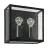 Eglo Wall Light Alamonte 1 Steel Black | IP44 - Suitable for 1x E27