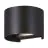 Eglo Wall Light Calpino 3 Aluminium Black 2W 420lm - 830 Warm White | IP54