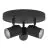 Eglo Ceiling Spot Consuma 1 Steel Black | Suitable for 3x GU10
