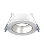 Noxion LED Spot Ares Deep ring White - With Inner Ring Silver | Cutout 68mm - incl. GU10 Fitting