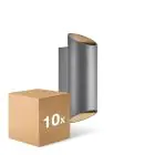 Multipack 10x Nordlux Nico Wall Light Aluminium Anthracite Up & Down | Suitable for 2x GU10